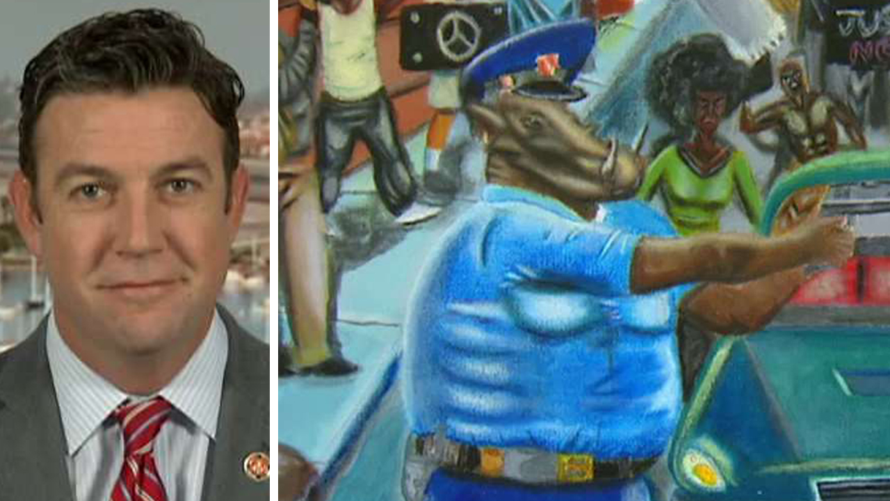 Rep. Hunter talks taking down controversial painting of cops
