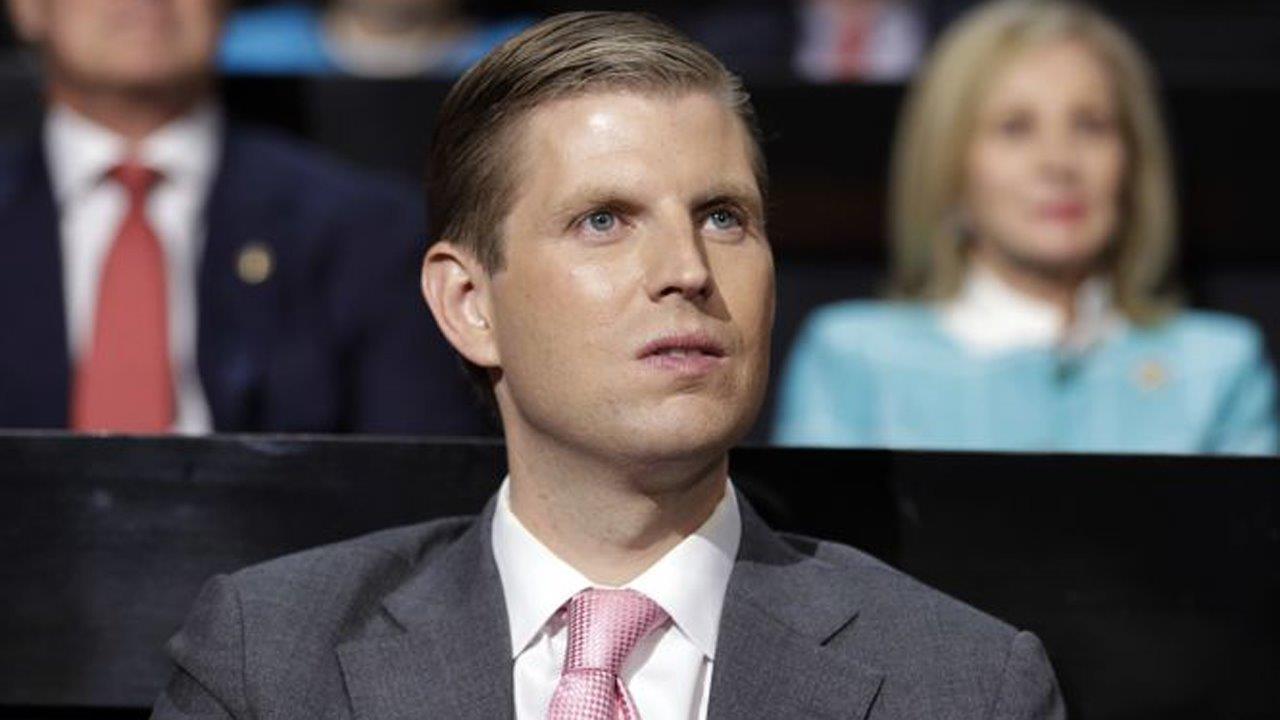 Eric Trump speaks out about the suspension of his foundation