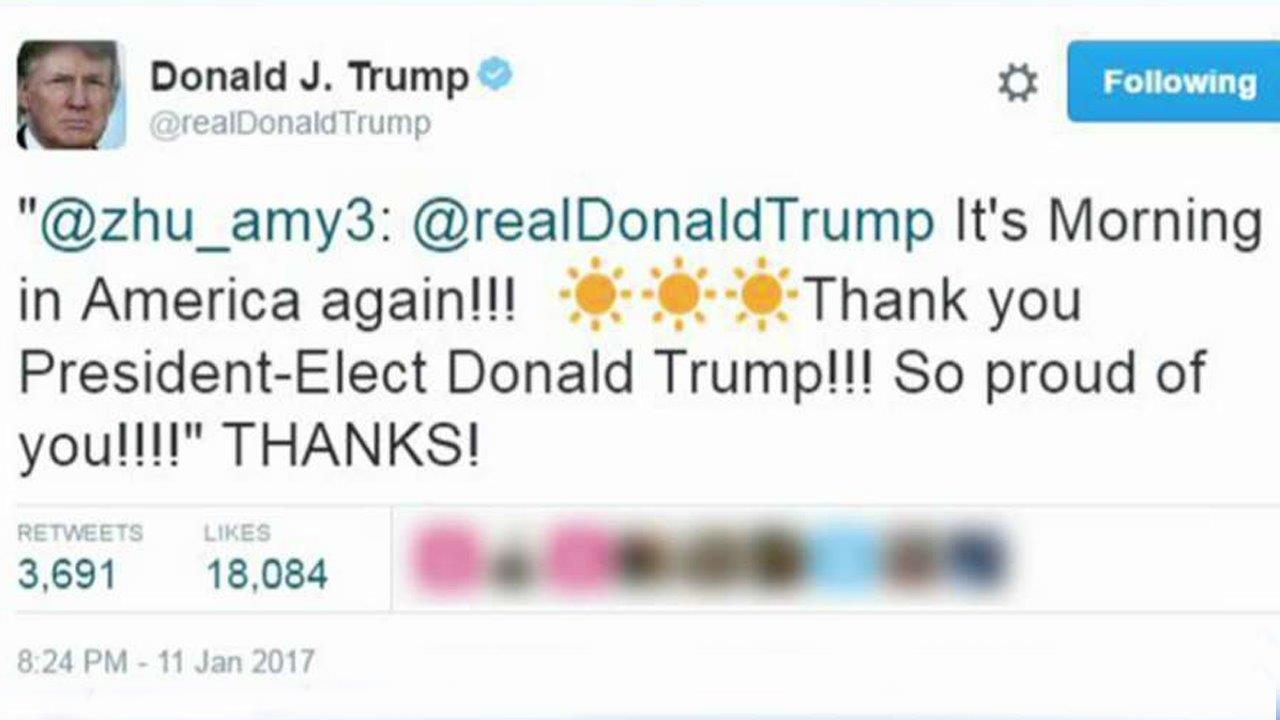 Trump supporter gets Twitter response from president-elect