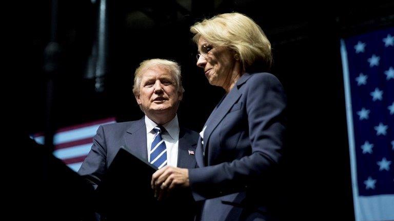 Trump's education secretary pick is a target for the left