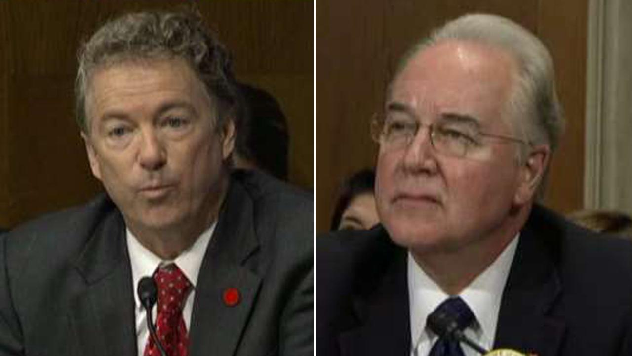 Rand Paul questions Tom Price on ObamaCare replacement plans