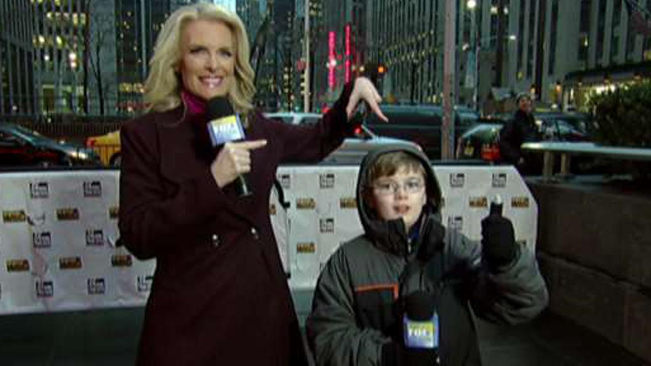 'The Weather Kid' helps Janice Dean with the forecast