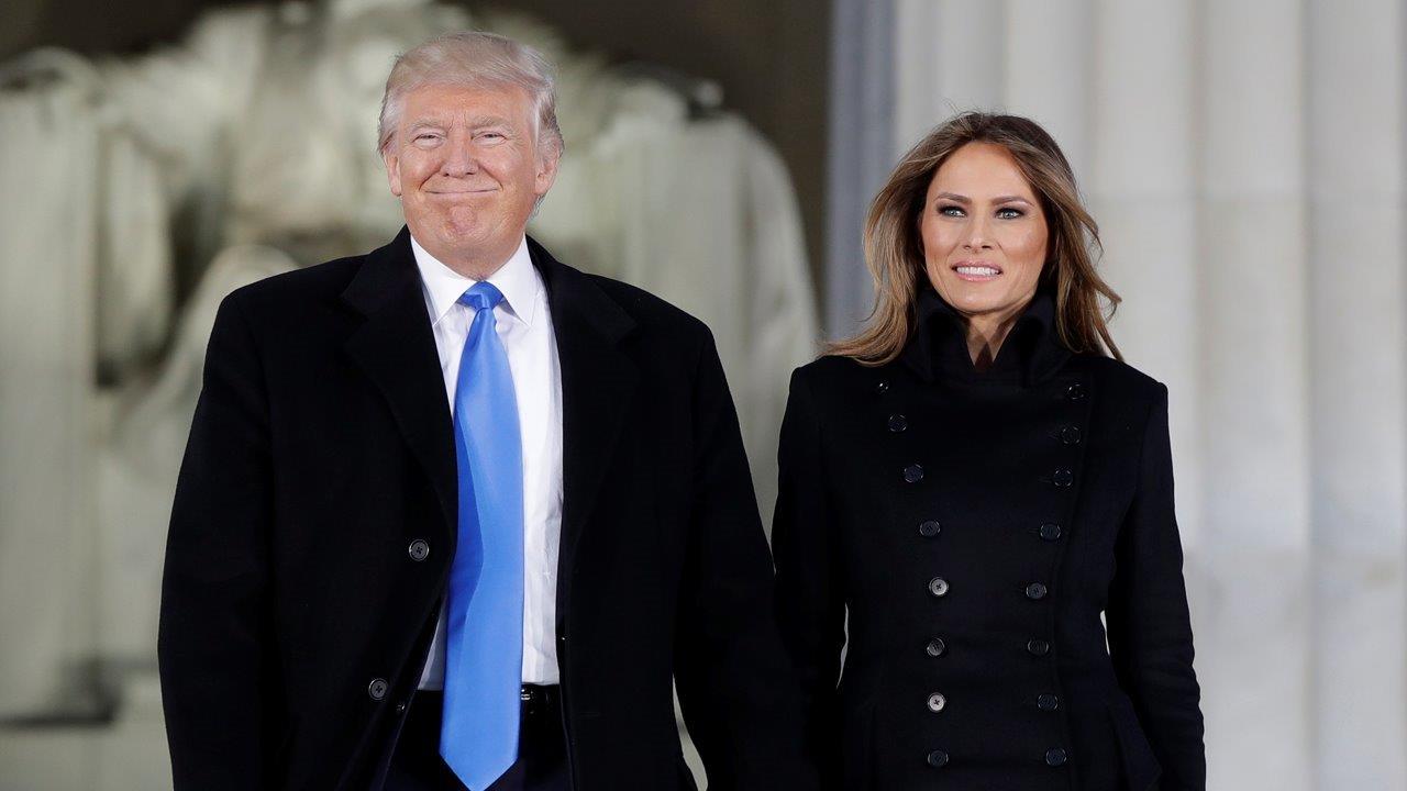 Trump attends welcome celebration at the Lincoln Memorial
