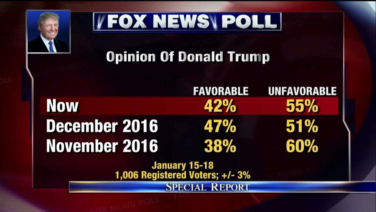 Fox News Poll Finds Trump's Favorable Rating At 42 Percent | Fox News Video