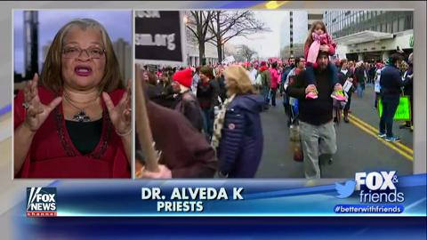 Alveda King reacts to the Women's March on Washington