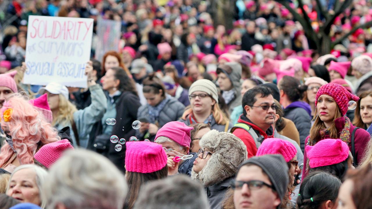 Do women's marches resonate outside liberal cities? 