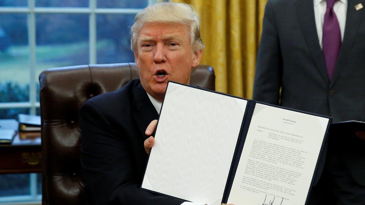 President Trump signs executive orders on first day