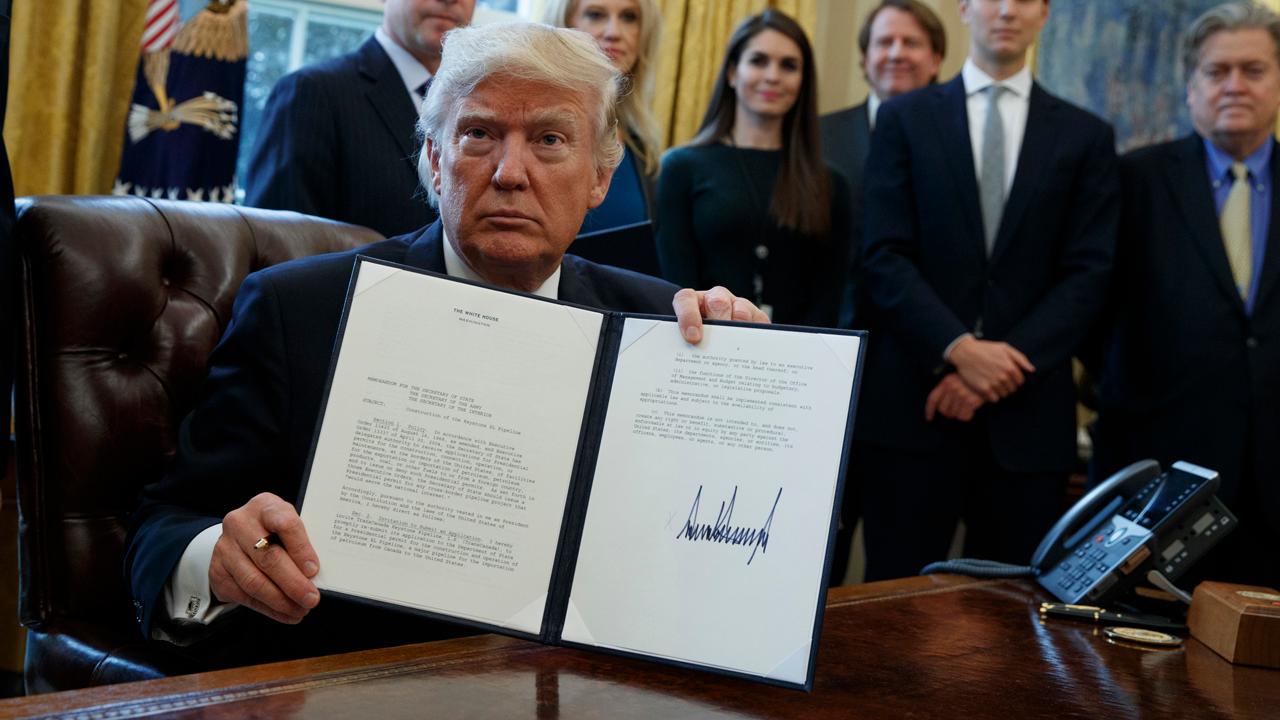 Trump signs executive orders to boost energy production
