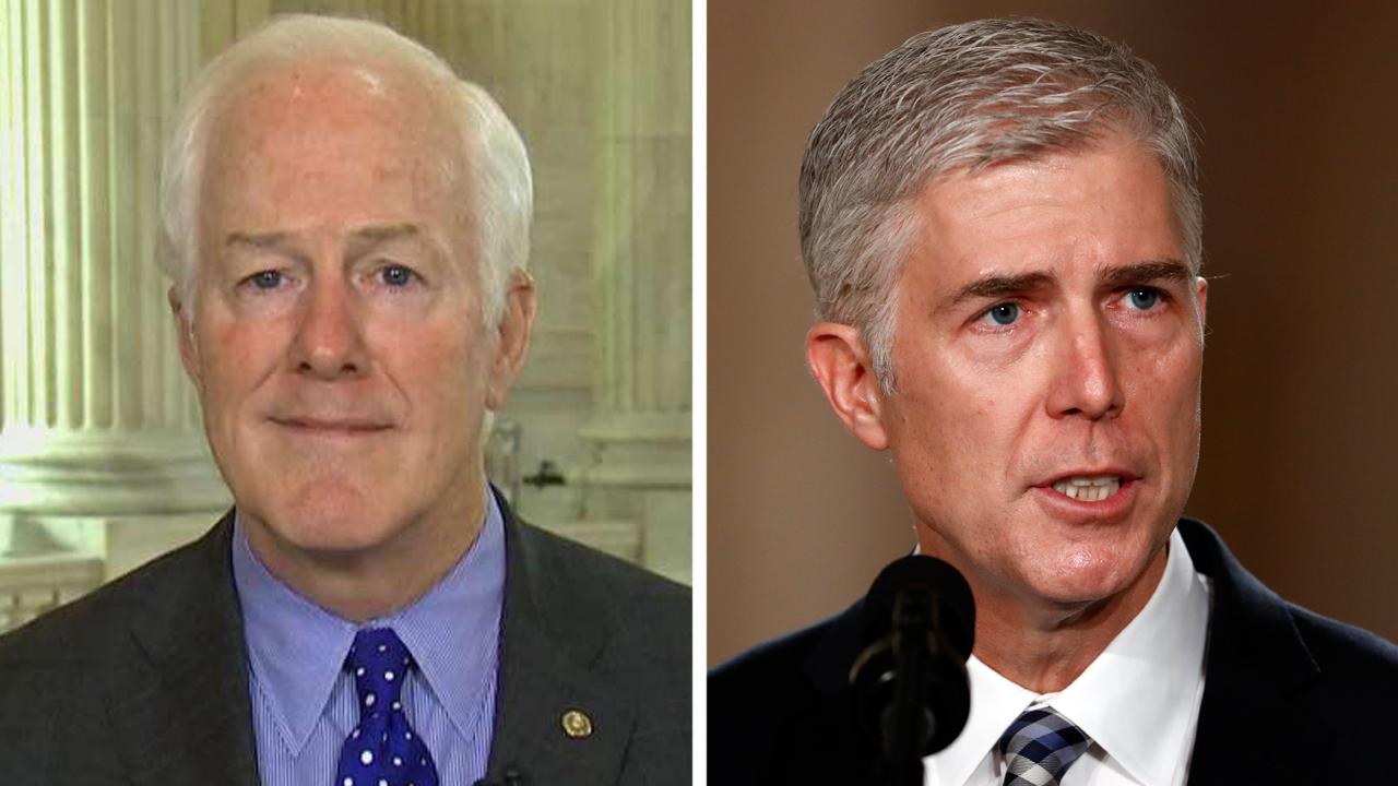 Cornyn optimistic that vulnerable Dems will confirm Gorsuch