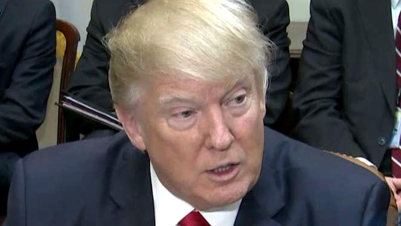 President Trump: NAFTA's a catastrophe, needs an extra 'F'