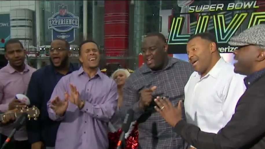 NFL Players Choir performs 'Lovely Day' 