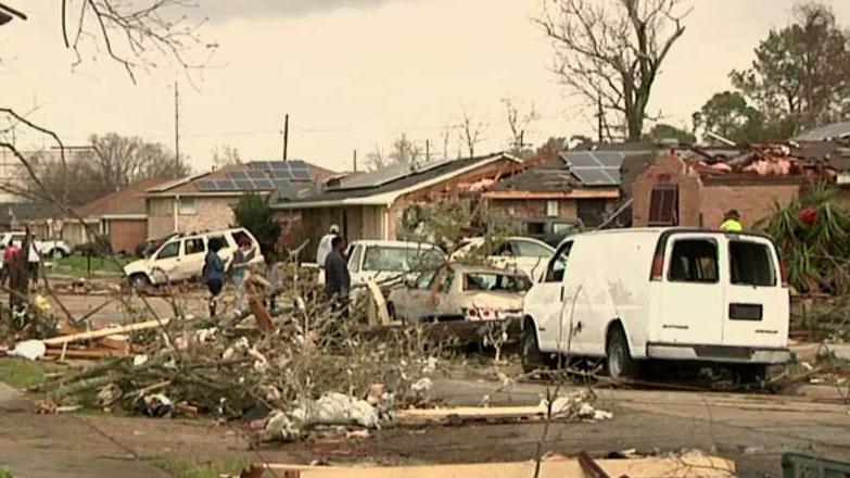 At least three tornadoes touch down in Louisiana