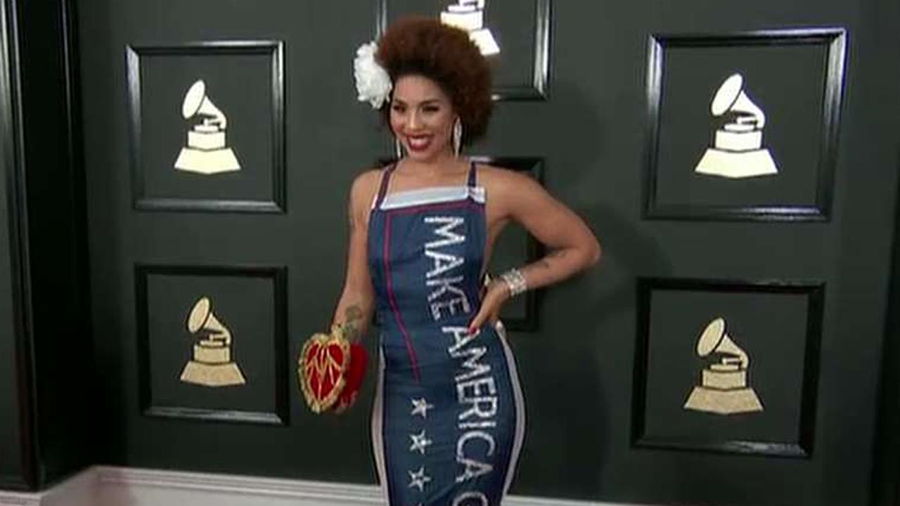 Designer of Grammys Trump tribute dress speaks out