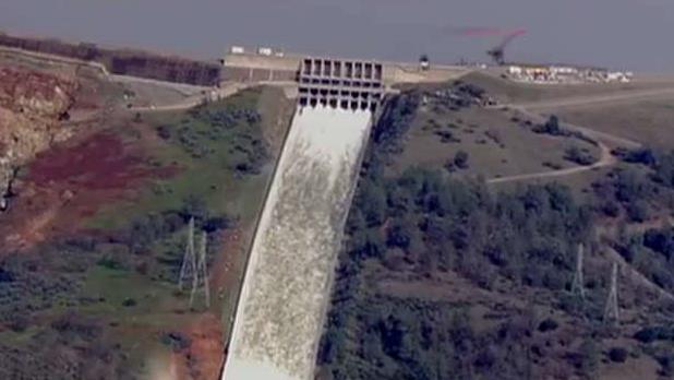 Incoming storm threatens repairs at California dam