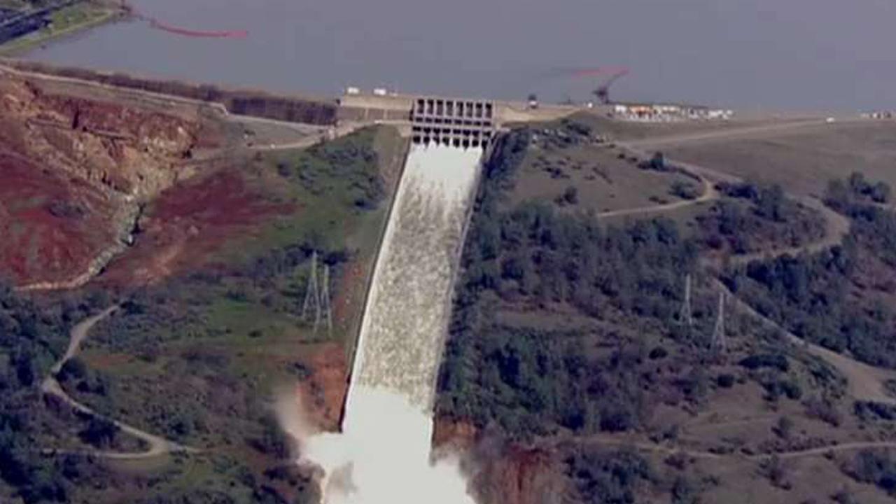 Approaching storm threatens damaged California dam