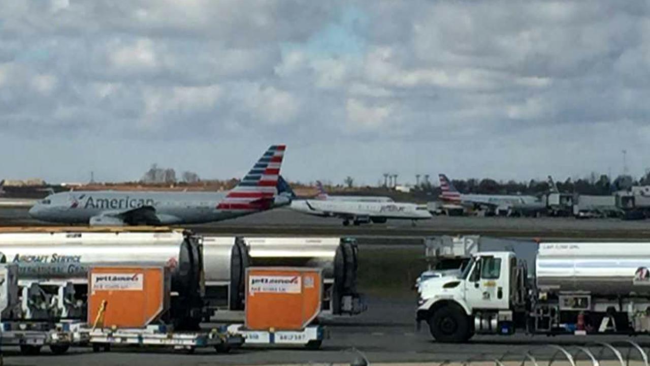 Plane hits deer during takeoff at North Carolina airport