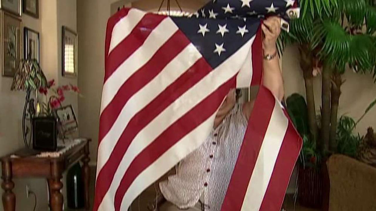 Military mom's American flag destroyed outside home