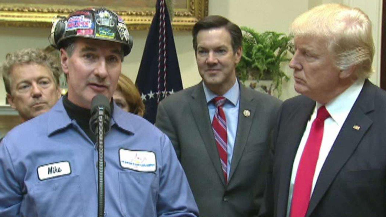 Coal miner thanks President Trump for removing regulations