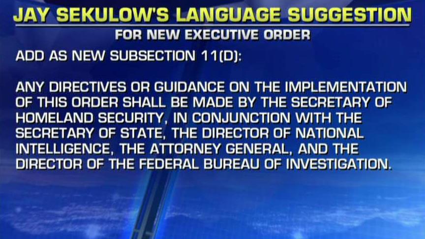 Jay Sekulow crafts suggested version of travel order
