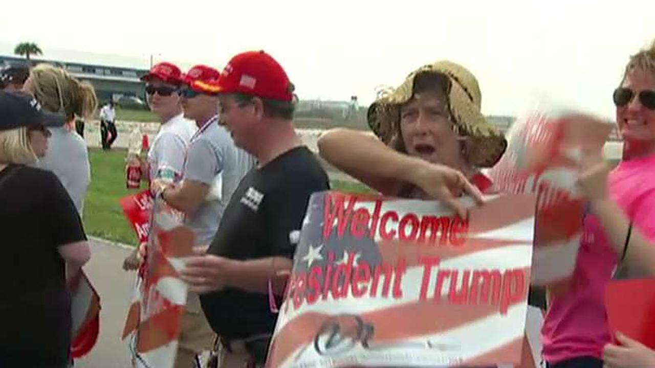 Supporters and protesters speak out at Trump rally 
