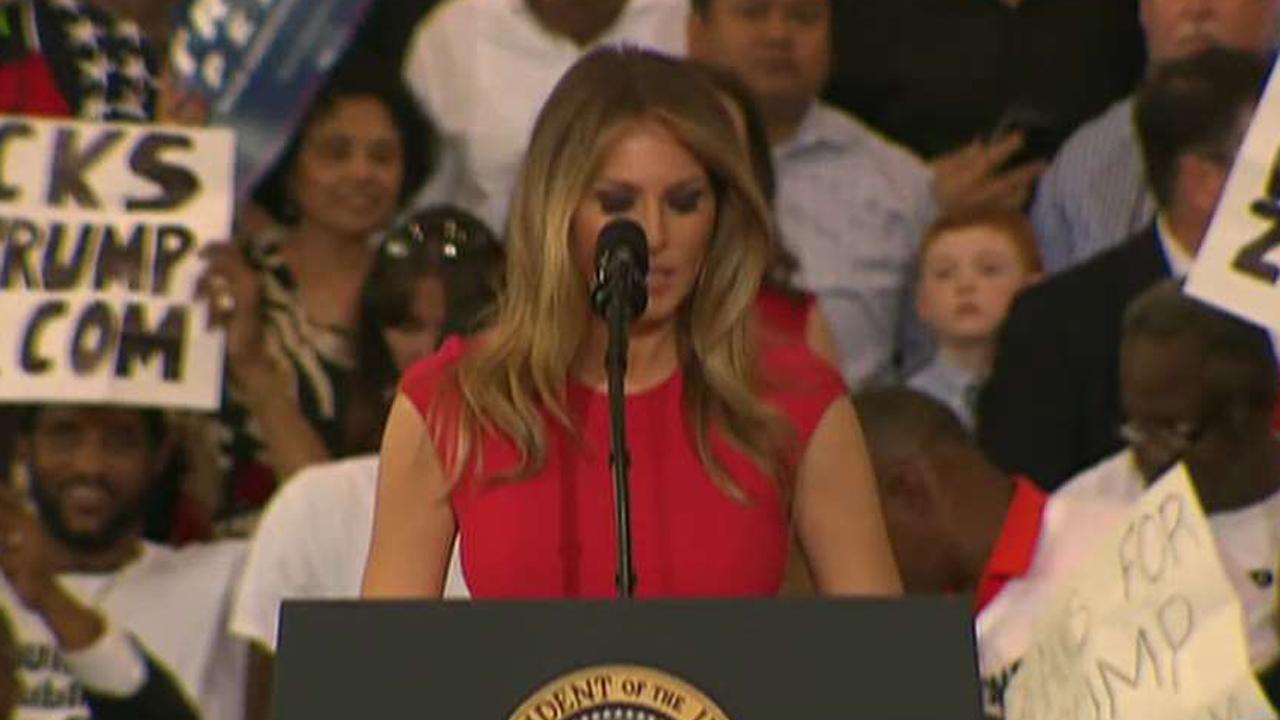 First Lady leads Florida rally in prayer