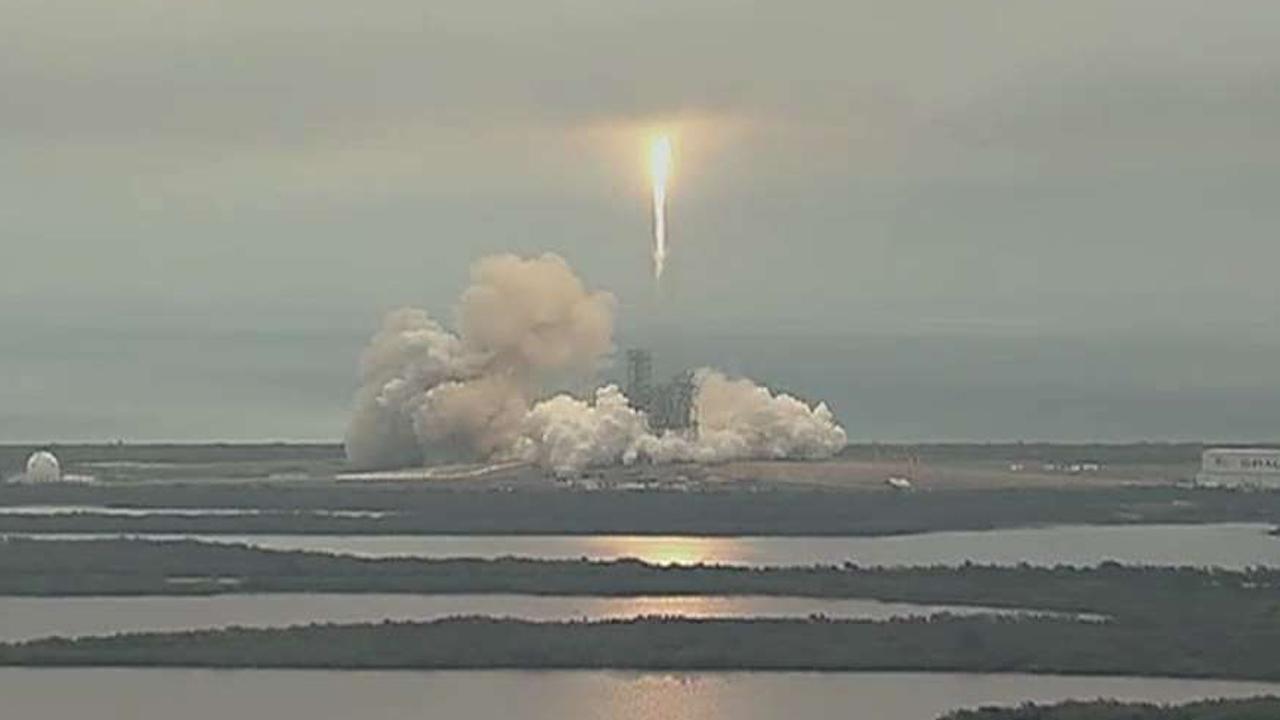 SpaceX Falcon rocket takes off after delay
