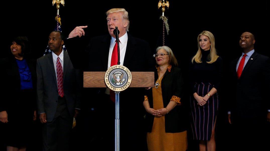 President Trump visits new African American museum