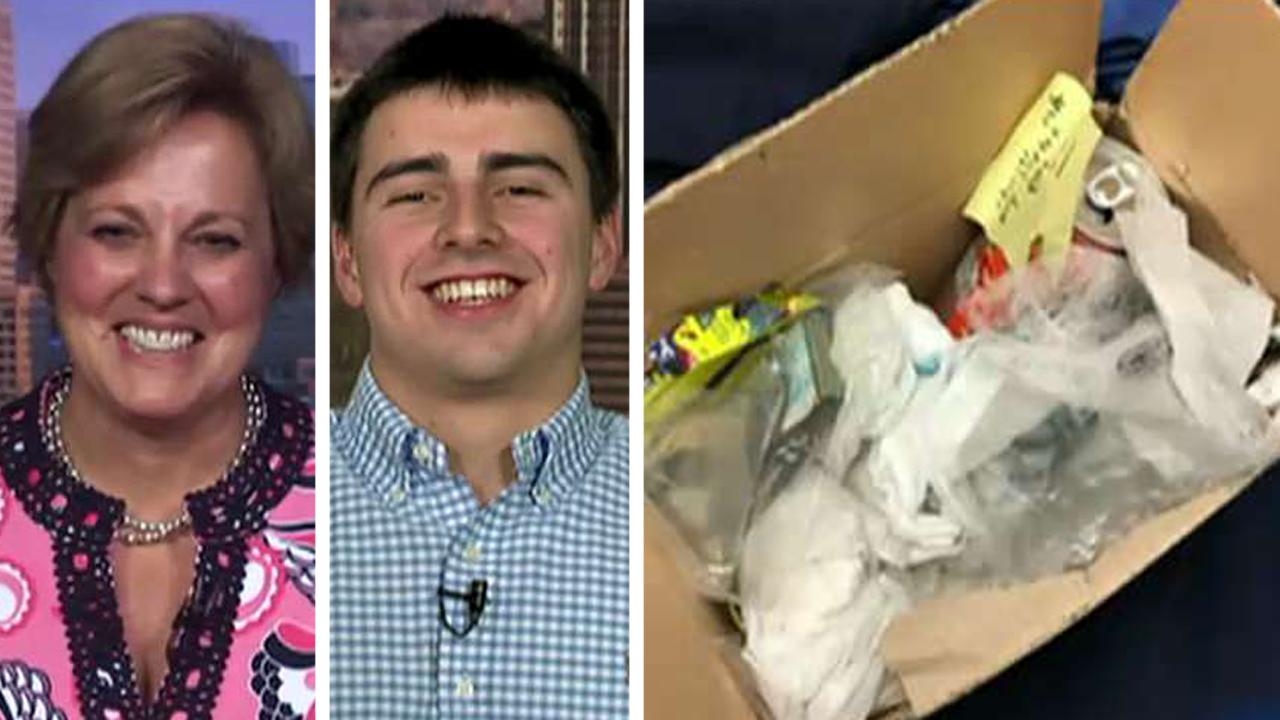 Fox Flash: Teen gets a care package of trash