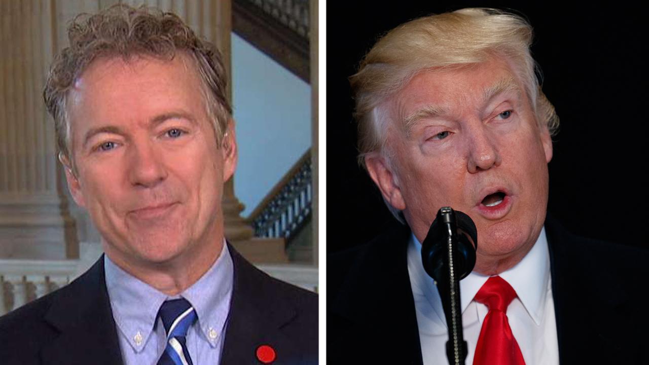 Rand Paul reacts to being called 'Trump's most loyal stooge'