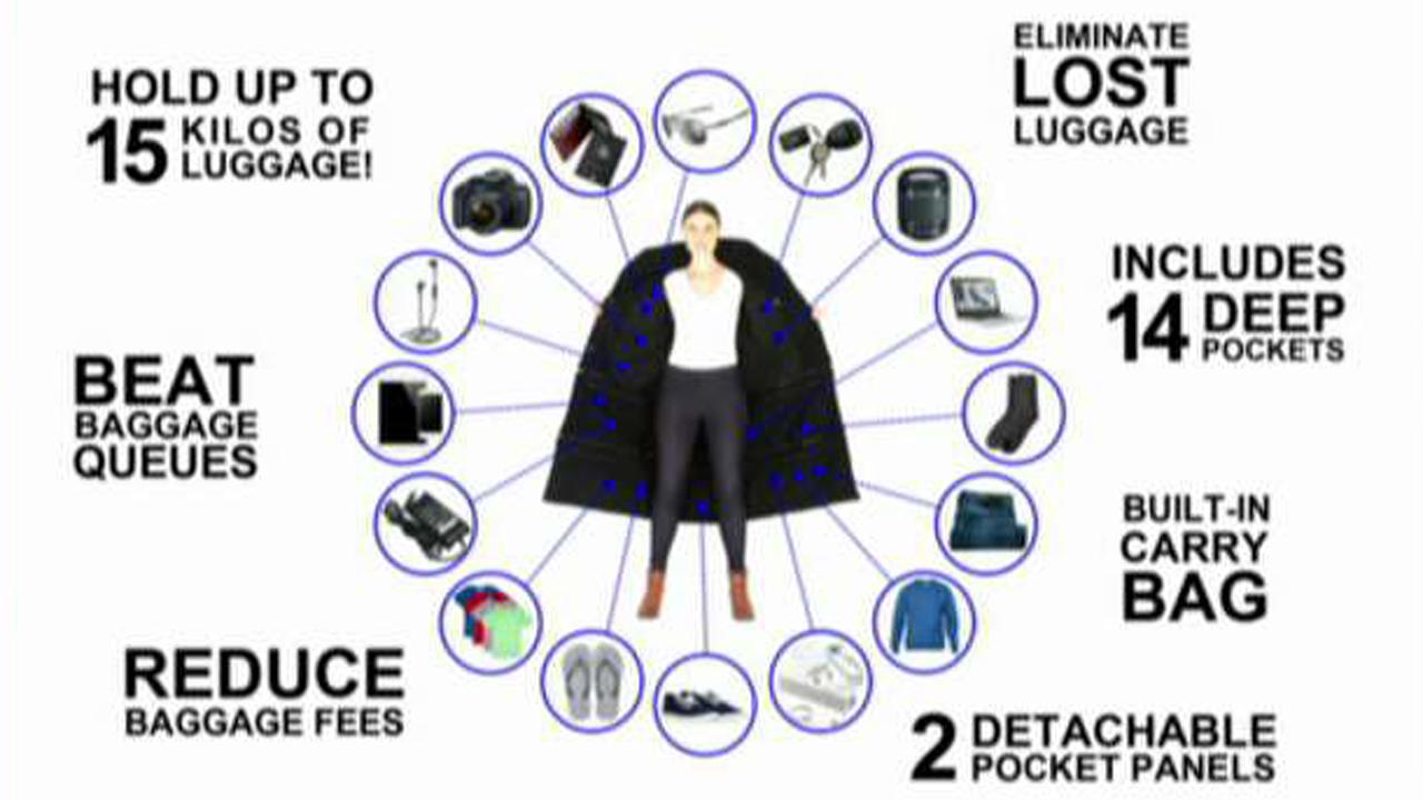 'Airport jacket' lets you wear 33 pounds of stuff