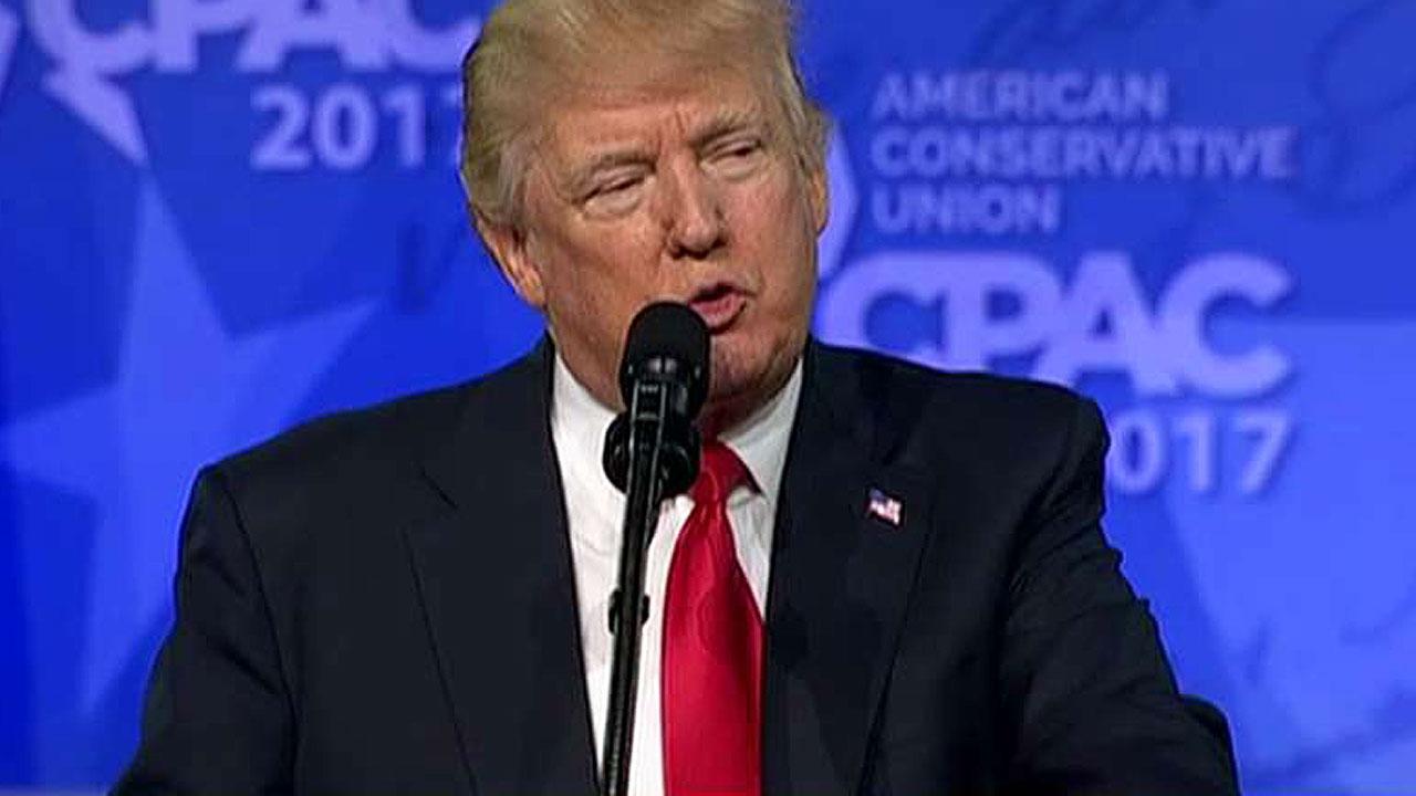 President Trump energizes the crowd at CPAC