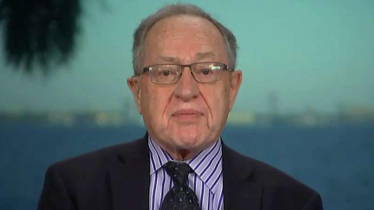 Alan Dershowitz reacts after Perez is named new DNC chair