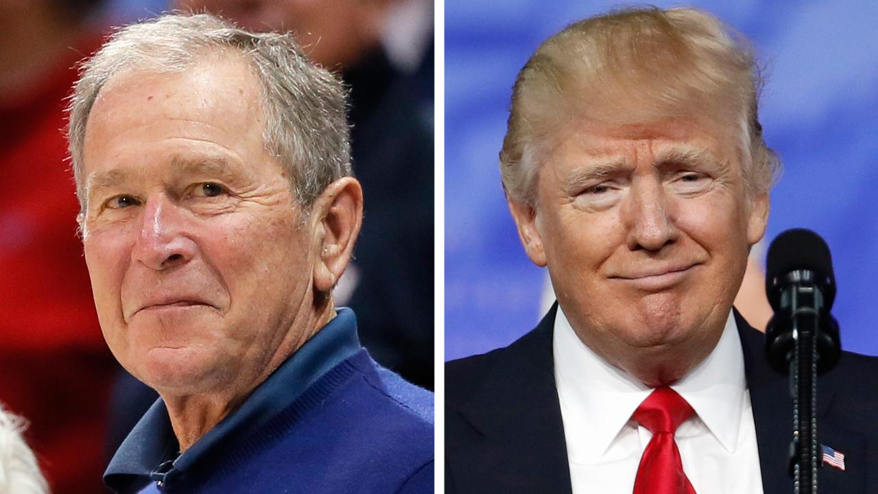 Former President Bush breaks his silence on Trump