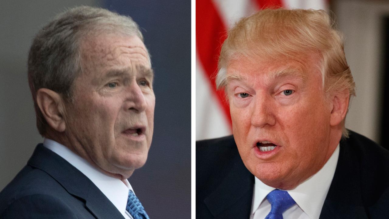 George W. Bush speaks out on President Trump