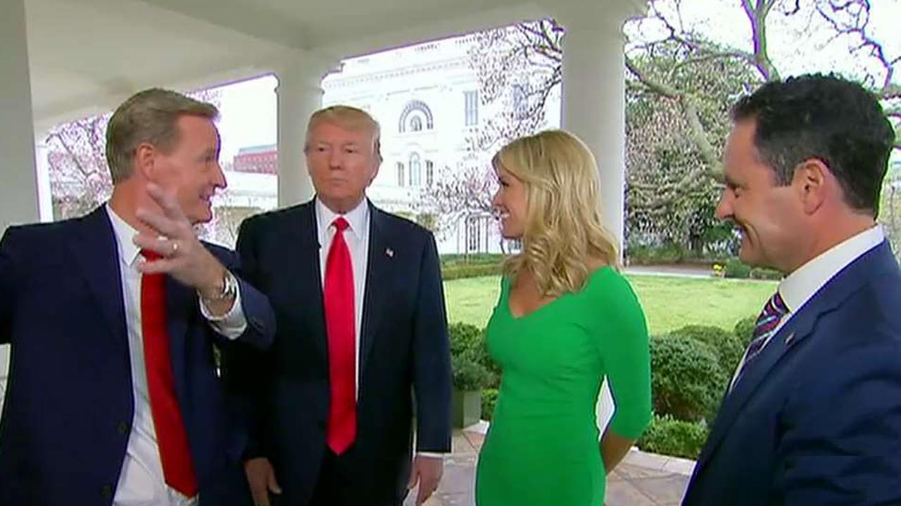 Trump gives 'Fox & Friends' a tour of the White House