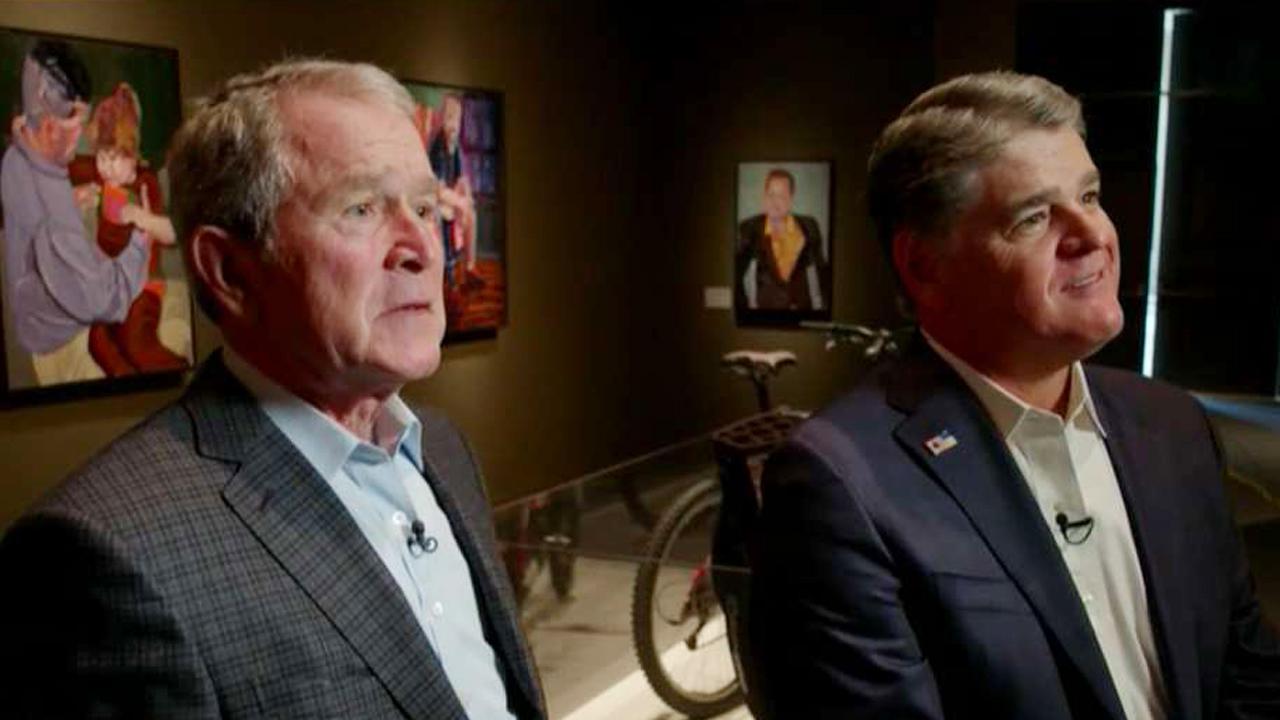 President Bush shares stories behind 'Portraits of Courage'