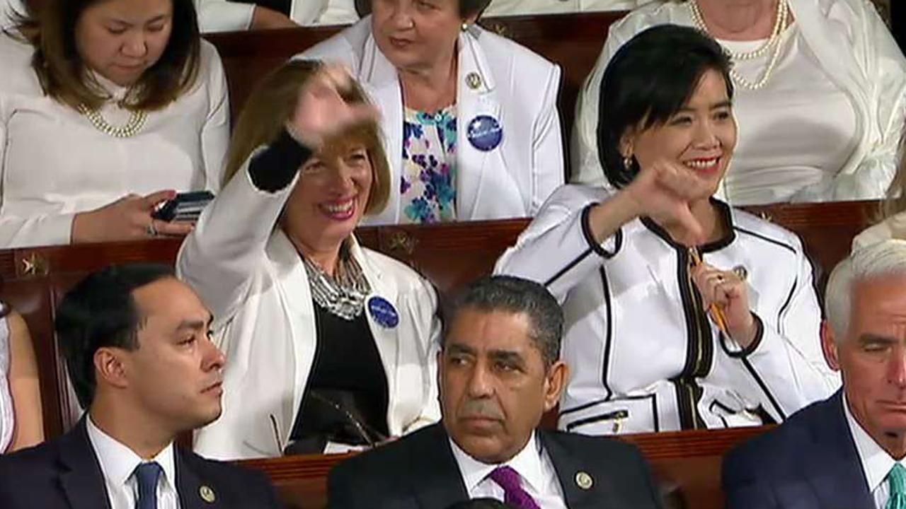 Did Dem women have an appropriate reaction to Trump's talk?