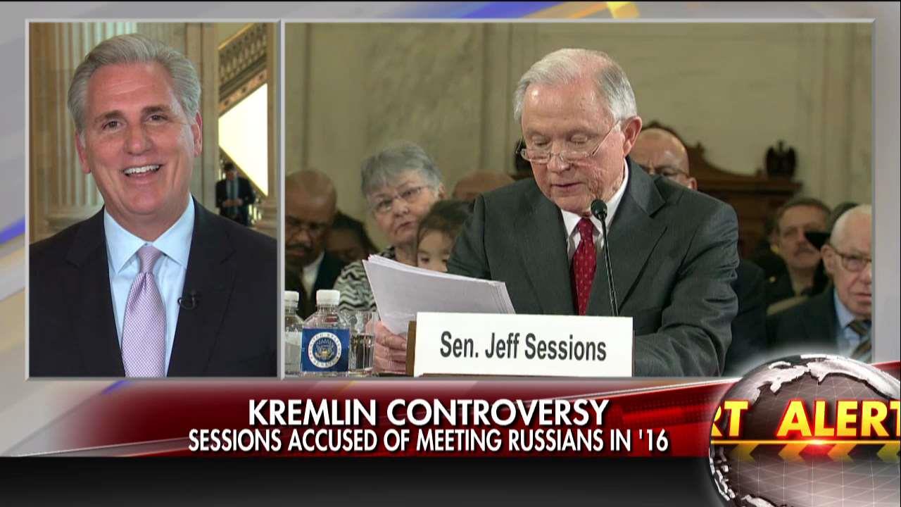 McCarthy: timing of Sessions-Russia report "amazing."