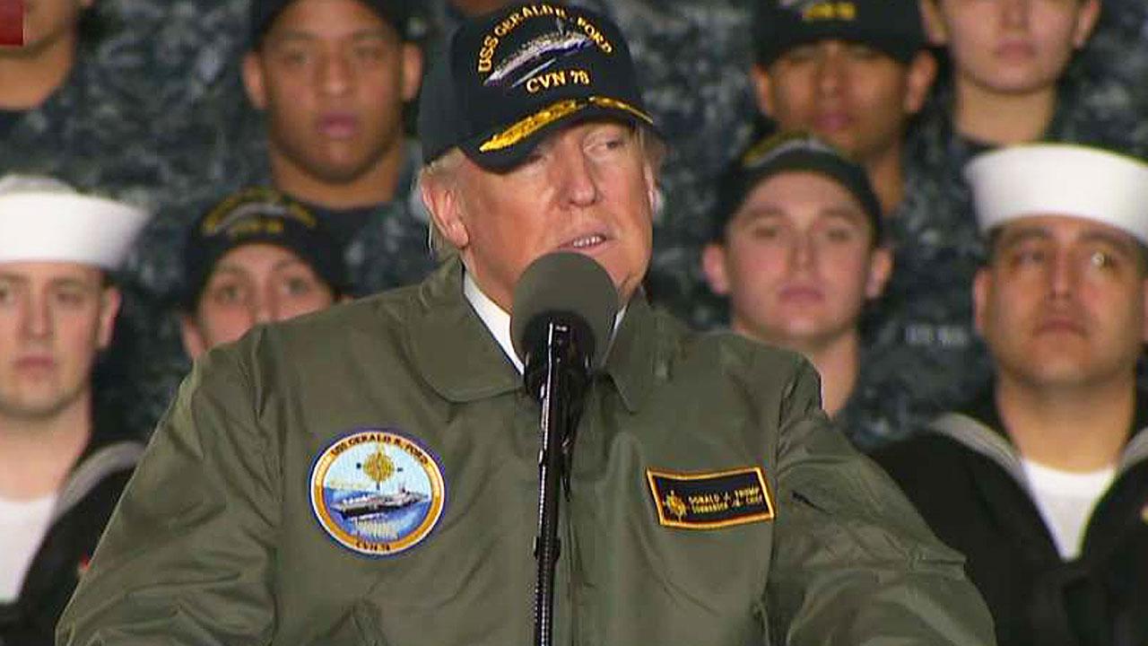 Trump talks expanding America's military capabilities