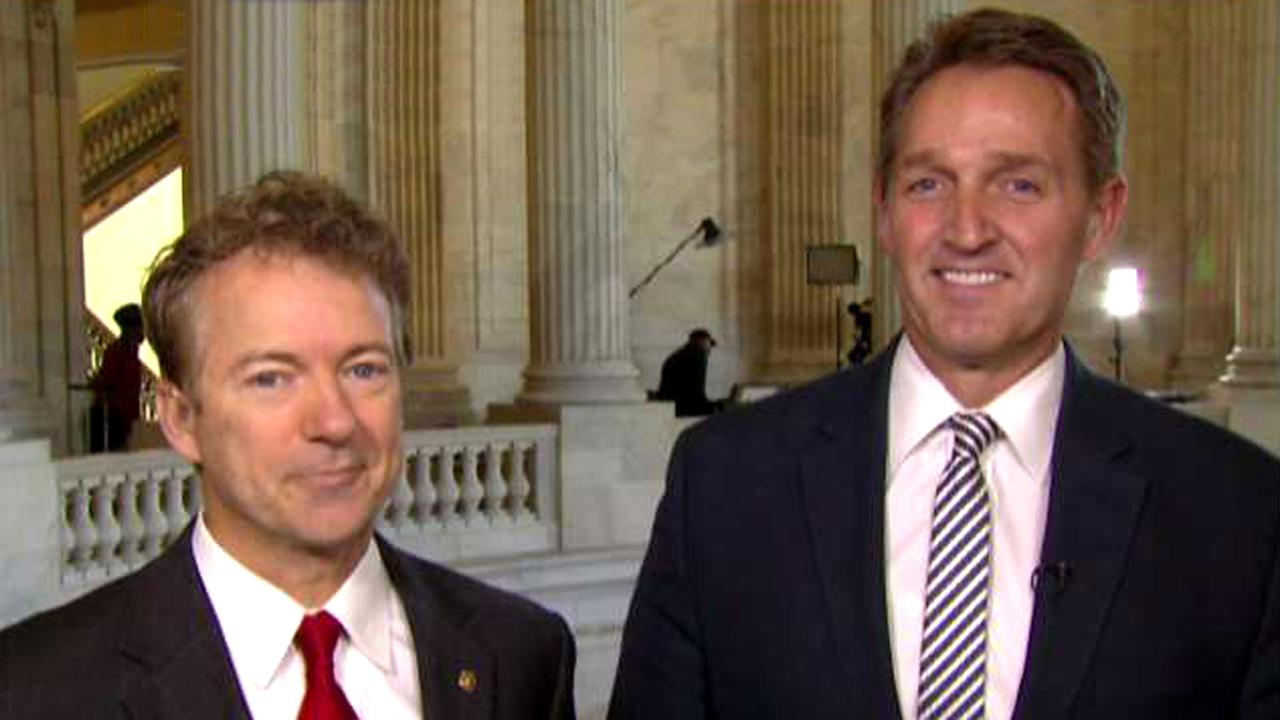Sens. Jeff Flake and Rand Paul talk GOP health care battle