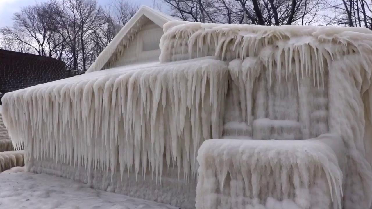 'Frozen' in real life? 'Ice house' fully covered in icicles