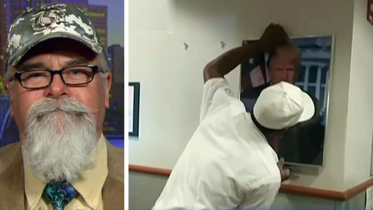 Veteran weighs in after VA hospital removes Trump portrait