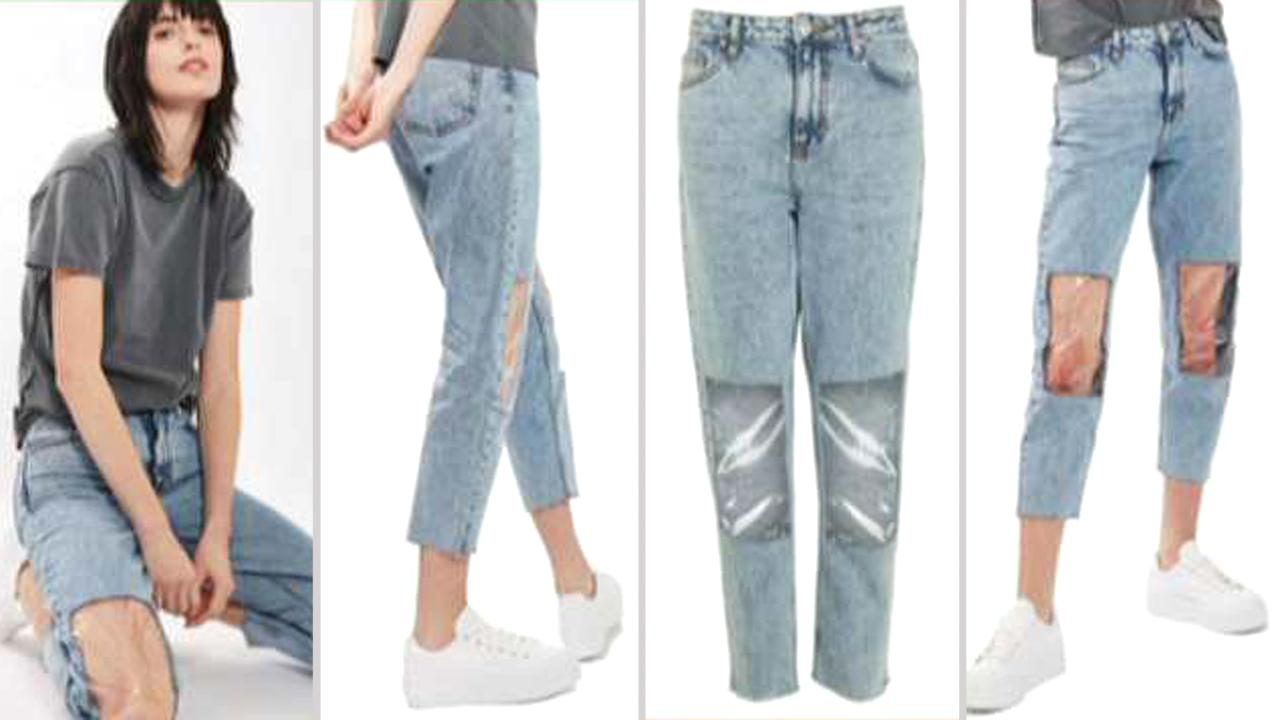 Nordstrom selling $95 'mom jeans' with clear knee panels