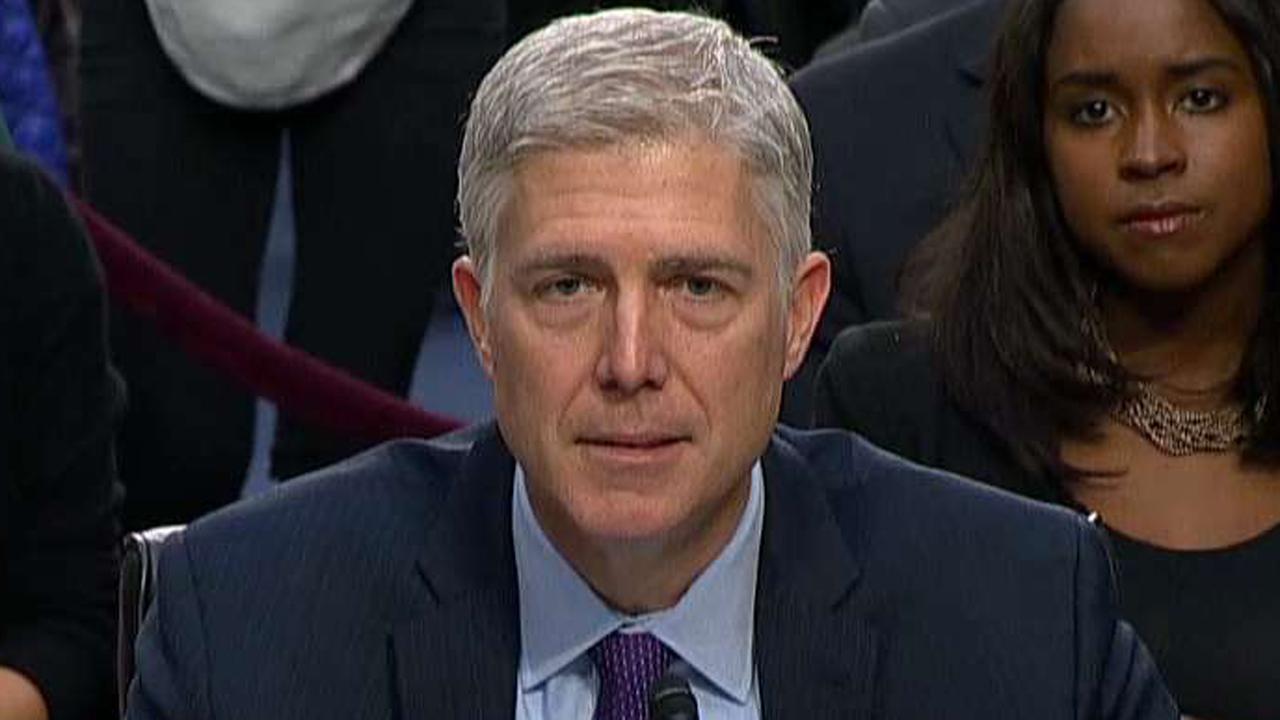 Gorsuch: I have no difficulty ruling for, against any party