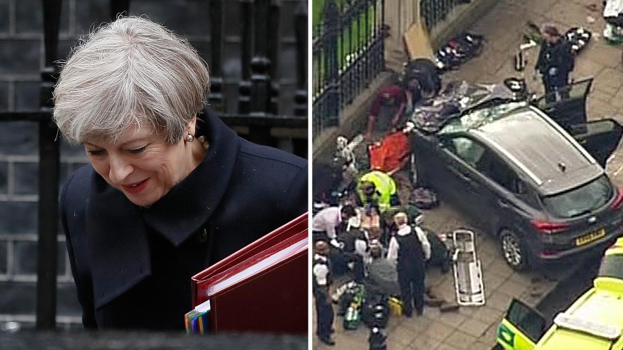 PM Theresa May evacuated from Parliament