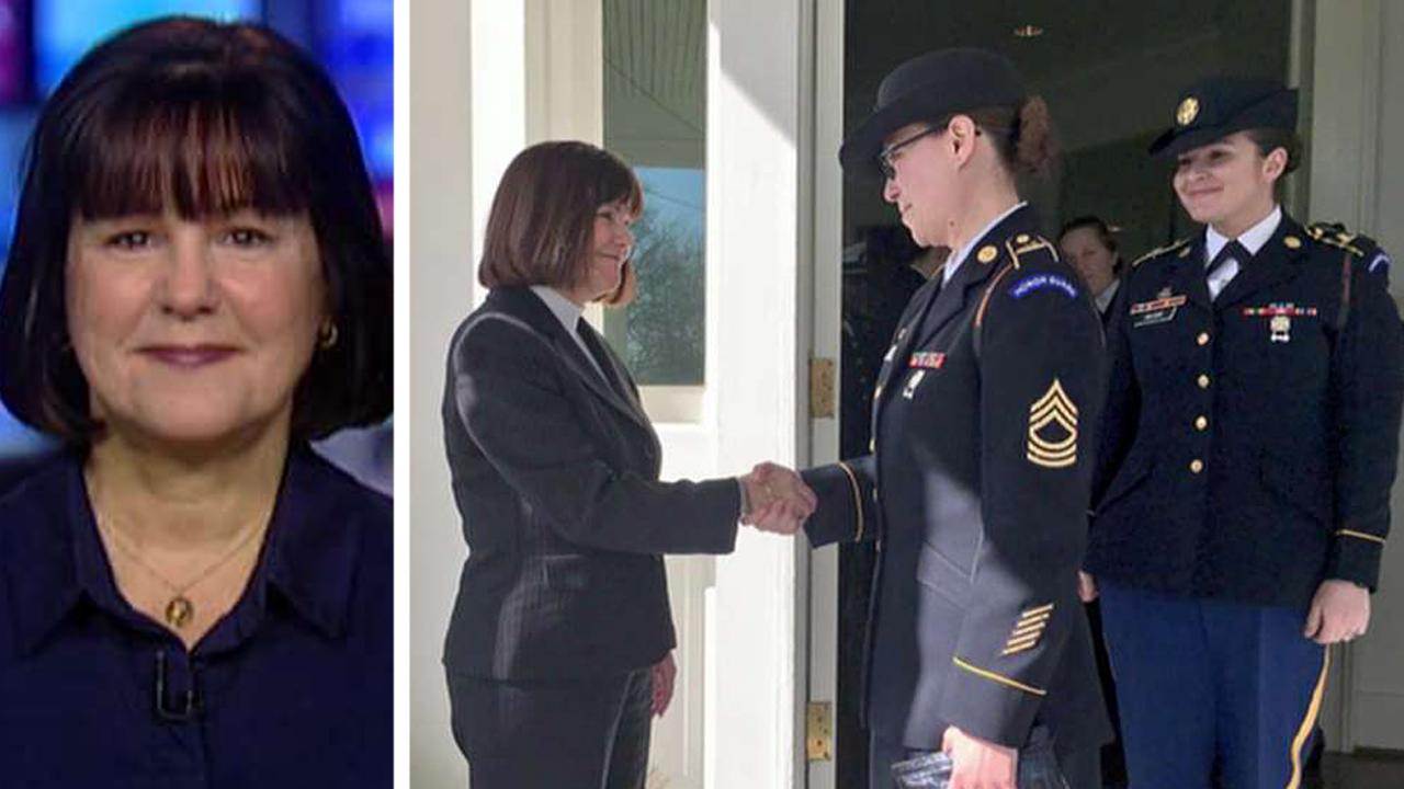 Second Lady Karen Pence honors military spouses