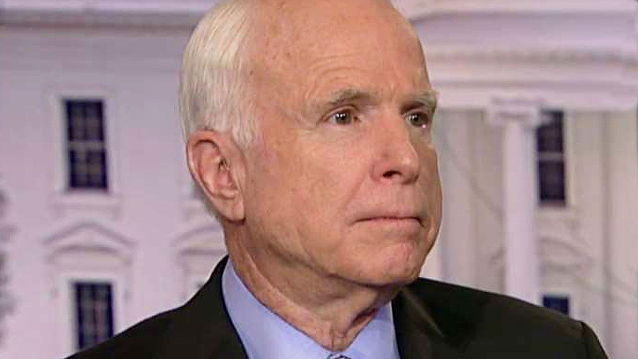 Sen. McCain: US should stop Assad's planes from flying