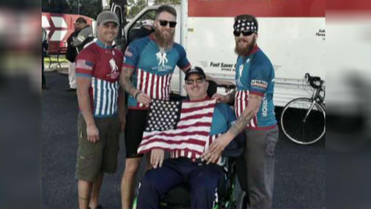 Wounded warriors prepare to ride to the White House