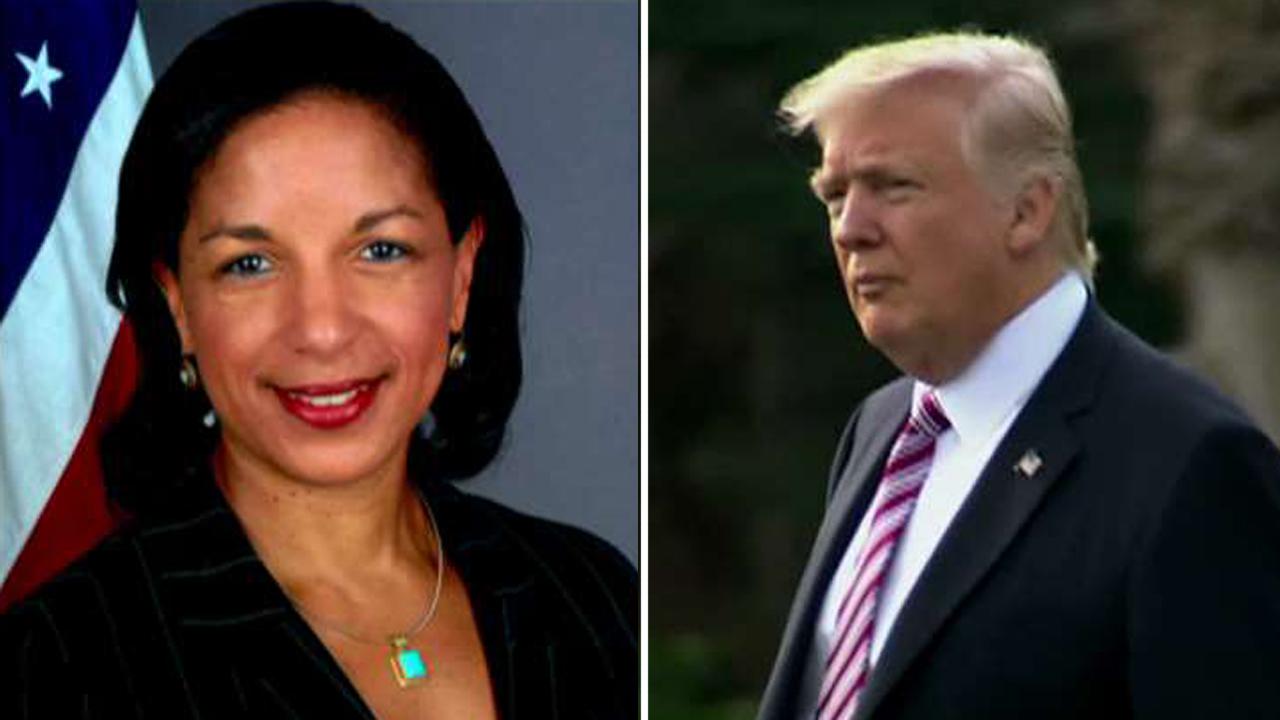 President Trump says he thinks Susan Rice broke the law