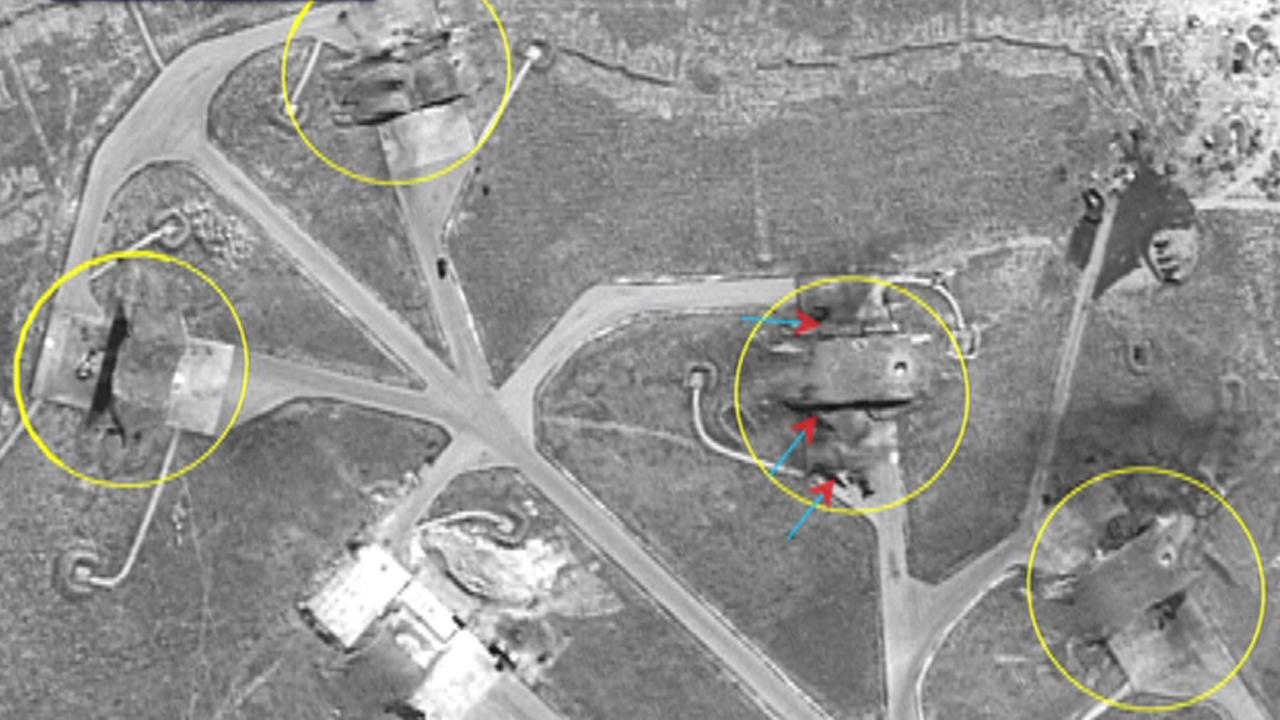 Destruction from US strike on Syria seen on satellite images